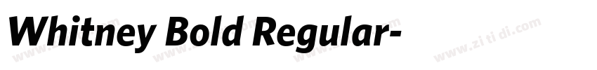 Whitney Bold Regular字体转换 Whitney Bold Regular字体转换
